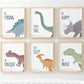 Set x6 Cuadros decorativos infantiles Dinofrases - Tree House Deco