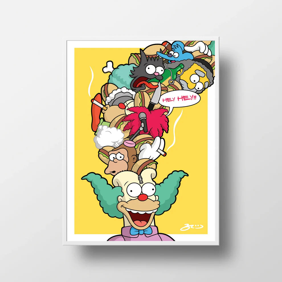 Cuadro Decorativo Krusty el payaso