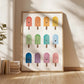 Cuadro Decorativo Sensaciones de helado arcoíris
