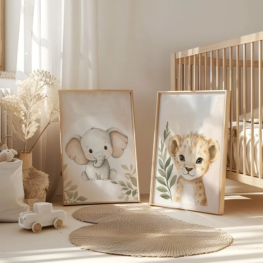 Set x3 Cuadros Osito Planetas Infantil