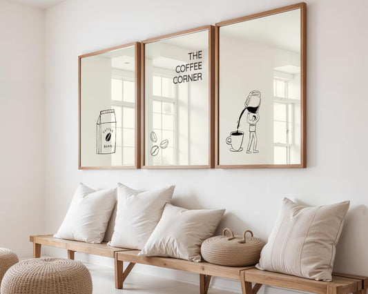 Setx3 Cuadros Decorativos The Coffee Corner