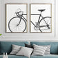 Set x2 Cuadros Decorativos Bicicleta, Blanco y Negro - Tree House Deco