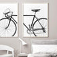 Set x2 Cuadros Decorativos Bicicleta, Blanco y Negro - Tree House Deco