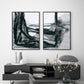 Set x2 Cuadros Decorativos Abstracto, Blanco y Negro - Tree House Deco