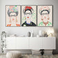 Set x3 Cuadros Decorativos Frida , Rostros - Tree House Deco