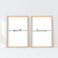 Set x2 Cuadros Decorativos Frase , "sweet dreams" - Tree House Deco