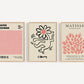 Set x3 Cuadros Abstractos, Matisse, Yayoi Kusama, Rosa, Rosado - Tree House Deco