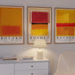 Set x3 Cuadros Rothko Naranja, Rojo - Tree House Deco